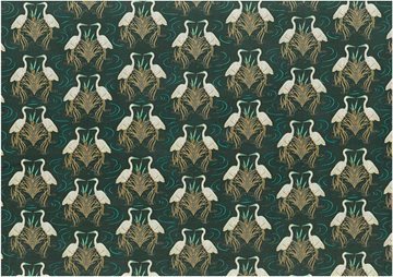 sort stof med hejre på